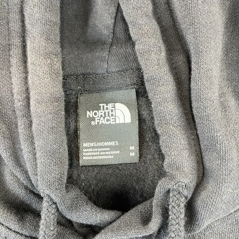The North‎ Face Hoodie Mens Medium Black Graphic Mountain Landscape Pullover